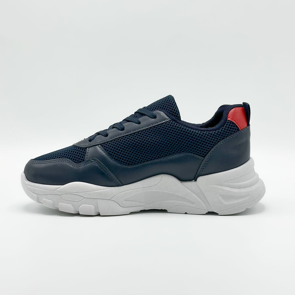 Chaussure streetwear casual confortable semelle absorbante au chocs - BLEU NUIT - الصورة 4