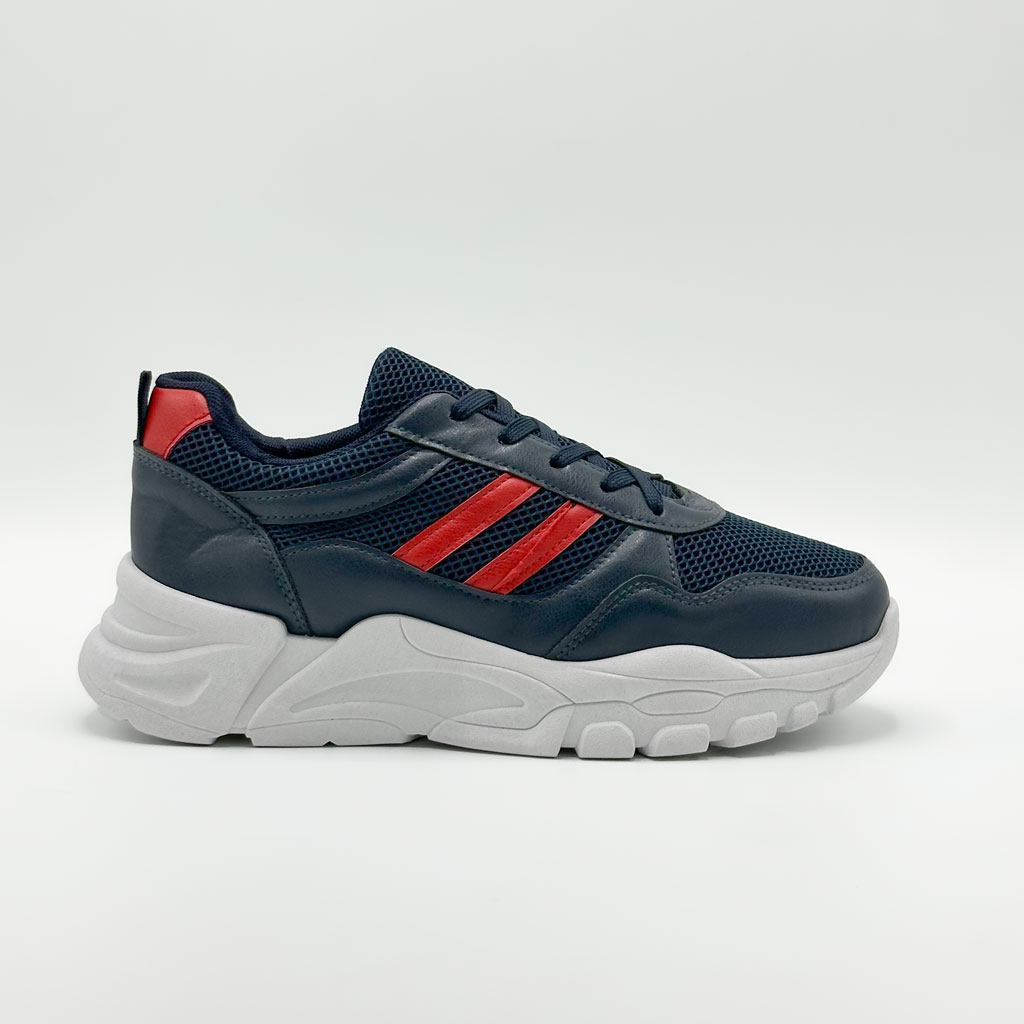 Chaussure streetwear casual confortable semelle absorbante au chocs - BLEU NUIT - الصورة 3