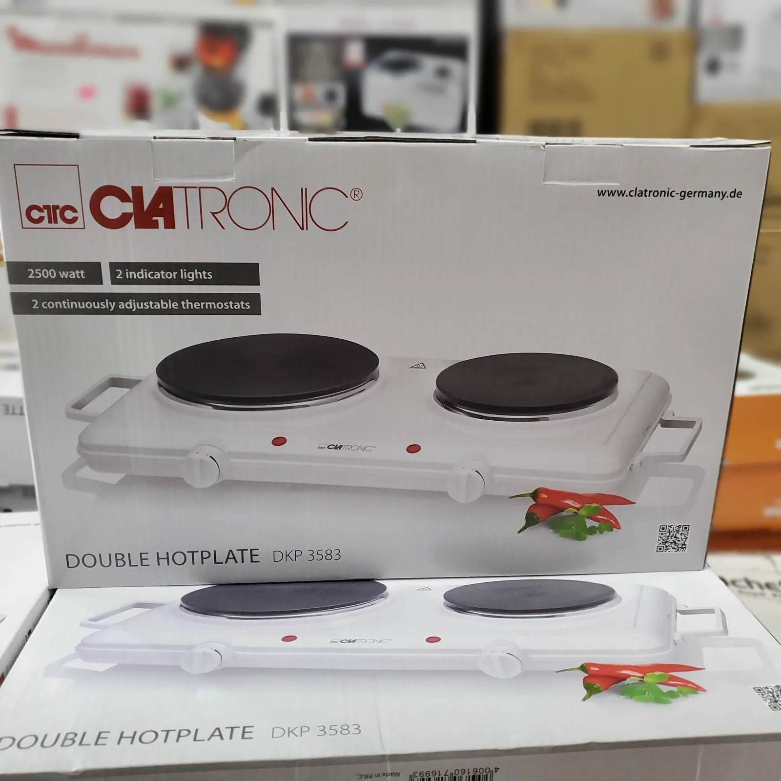 Plaque de Cuisson Chauffante CLATRONIC double مزدوجة