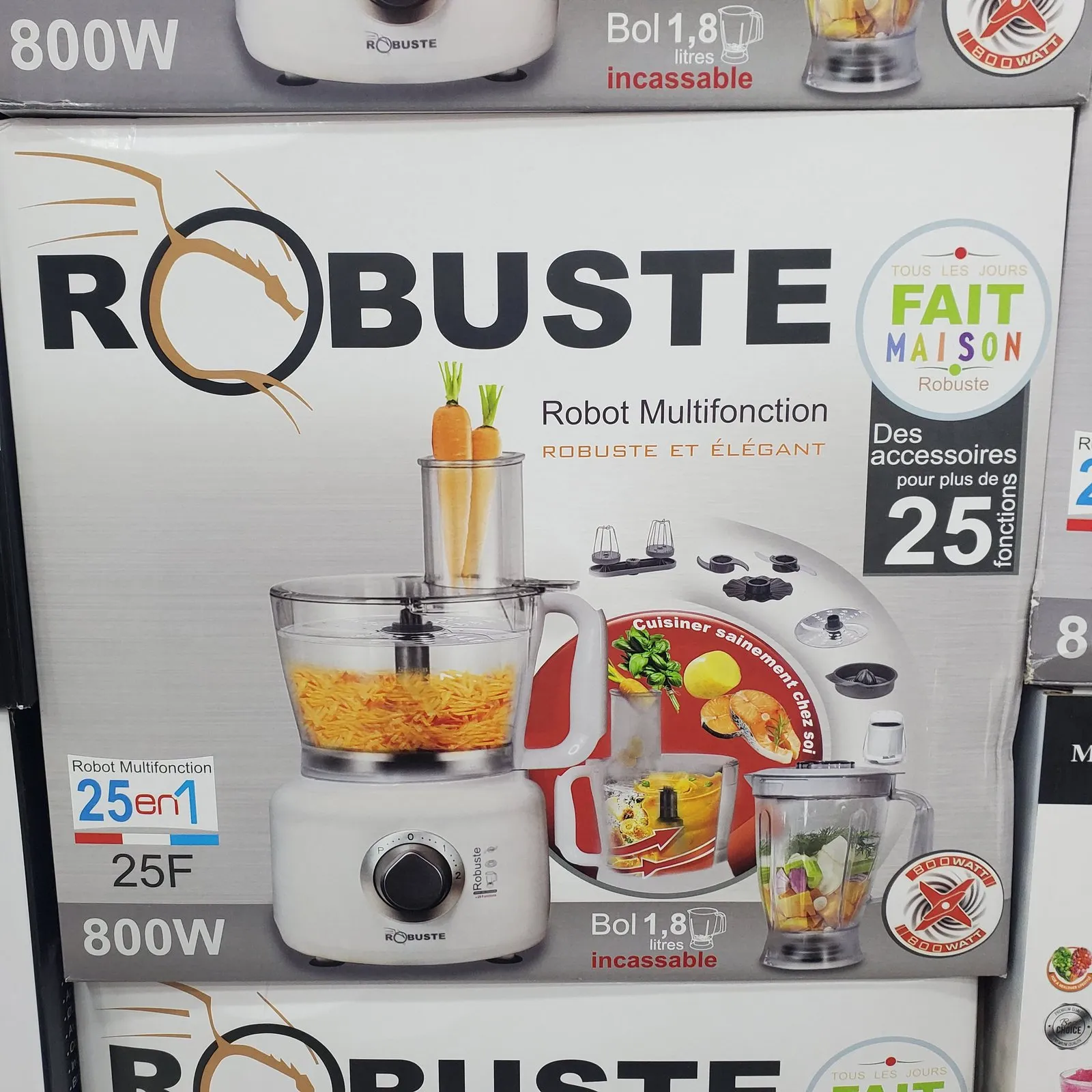 Robot De Cuisine Multifonction 25En1 800W ROBUSTE 25F - الصورة 3