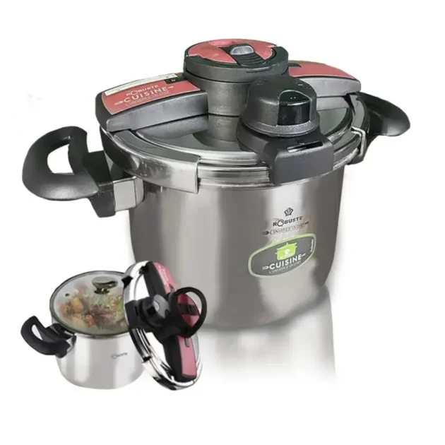 Cocotte et Marmite 3en1 robuste 8L 24cm multifonction