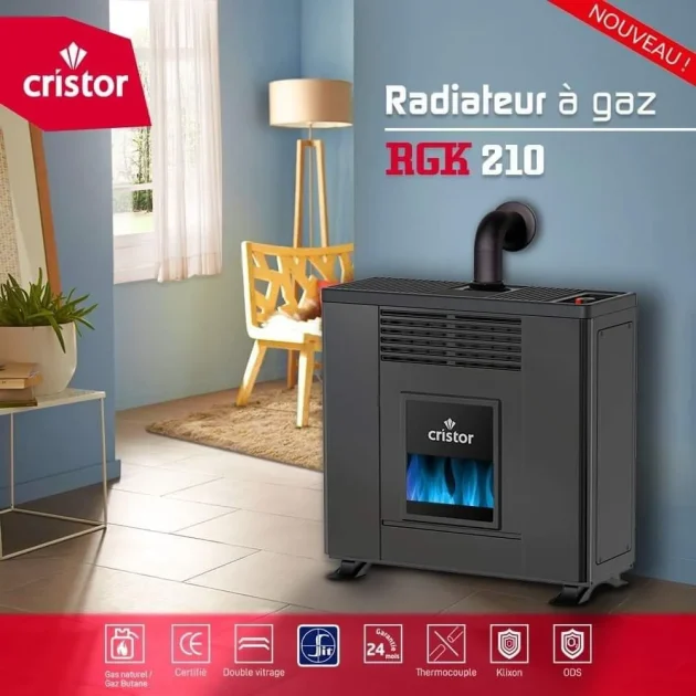 Chauffage à gaz Cristor 10KW