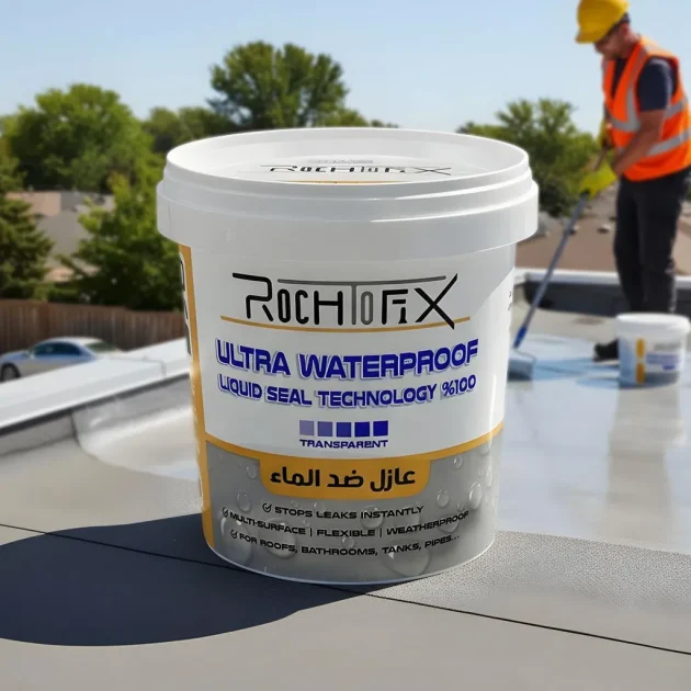 RochFix Ultra Waterproof Liquide Transparent Antifuite Multi-Surface – عازل ضد الماء متعدد الإستعمالات
