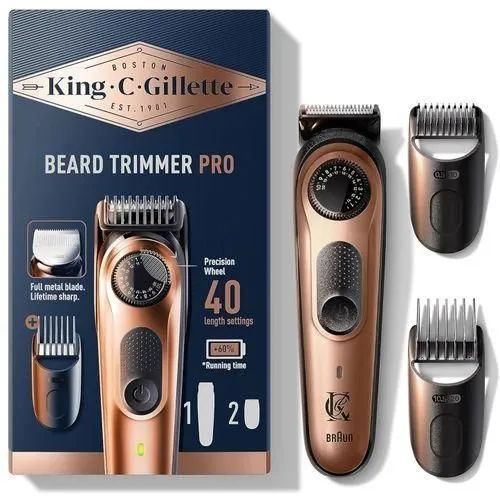 Gillette Tondeuse A Barbe Électrique – King C. Gillette PRO