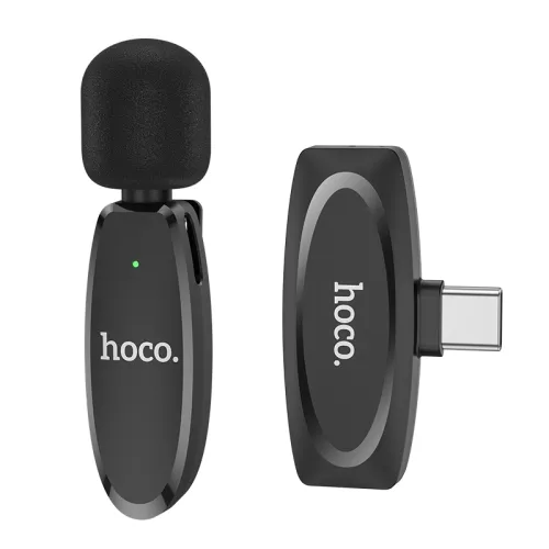 Hoco L15 Microphone Cravate Sans fil Type-C – ميكروفون لاسلكي أصلي