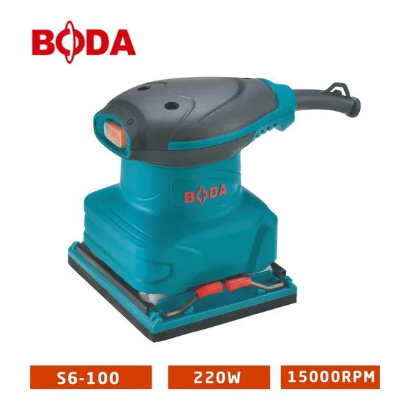 مصنفرة كهربائية بتقنية الاهتزاز مع تصميم ملائم لقبضة اليد BODA Ponceuse Electrique Vibrante 110x100mm 220W S6-100