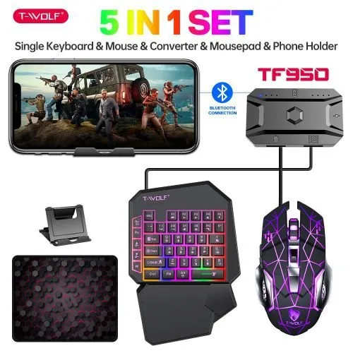 T-WOLF kit mobile gaming 5in1