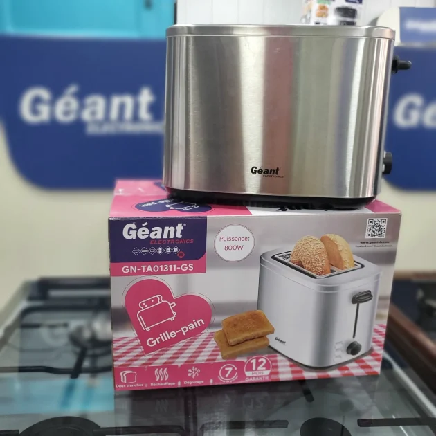 Grille à pain Géant inox 800W حماصة خبز
