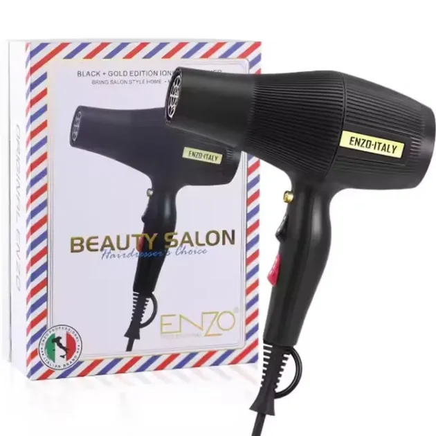 Sèche-Cheveux Professionnel Portable 2000W Avec Diffuseur Et Cordon Rotatif 360° Enzo EN-6040