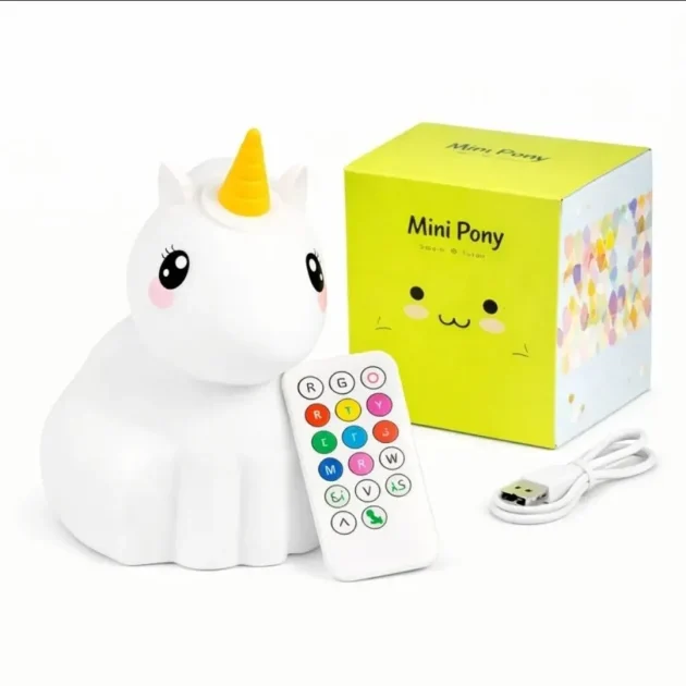 مصباح ليلي ومكبر صوت Mini Pony