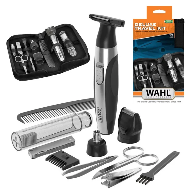 Kit de Voyage Tendeuse WAHL avec accessoires de soins pour hommes – طقم آلة حلاقة مع أدوات العناية للرجال