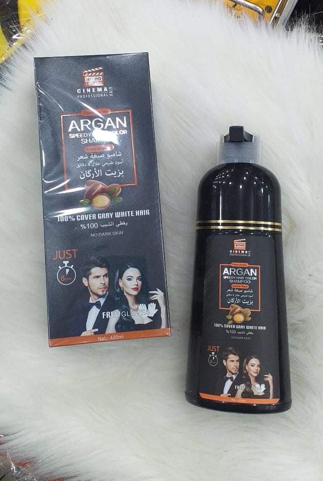 شامبو صبغة الشعر و تغطية الشيب بخلاصة زيت الأرجان الطبيعي - Nitro Canada 420 ml - الصورة 2