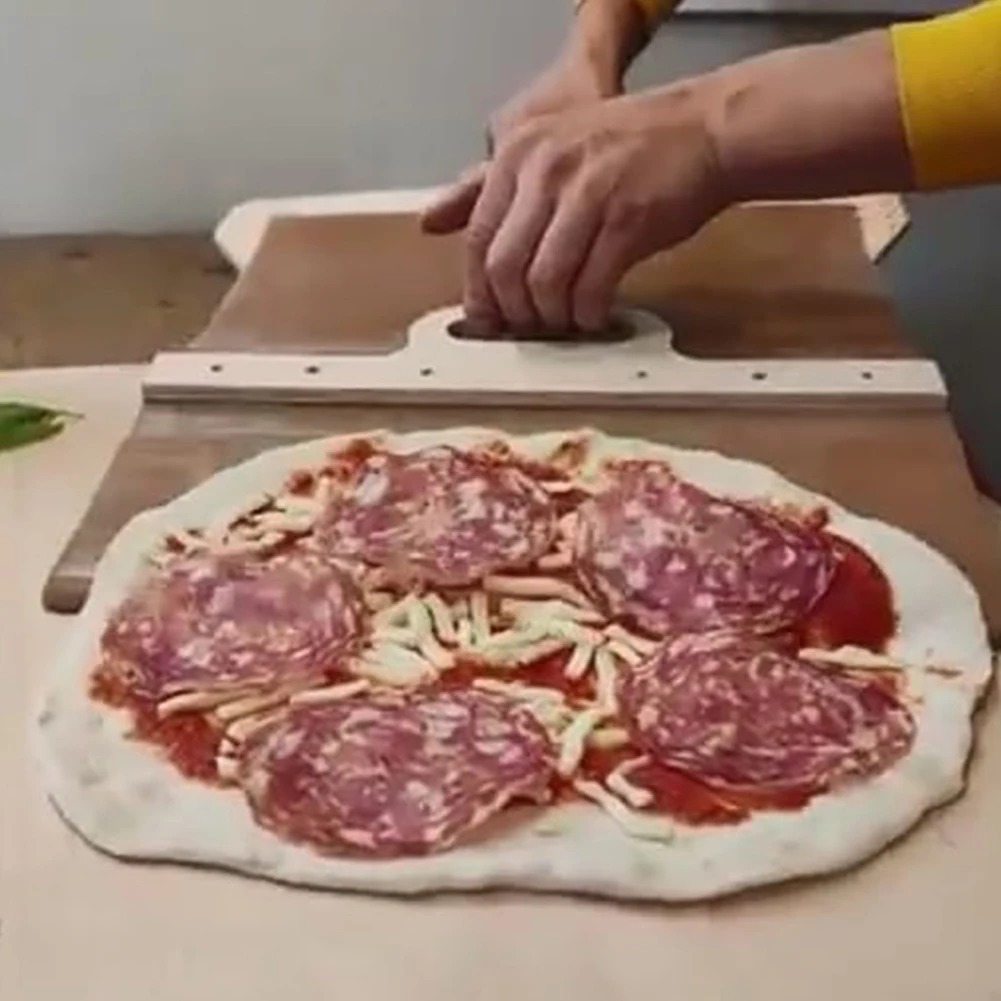Pelle à Pizza Coulissante en bois – حاملة البيتزا خشبية - الصورة 2