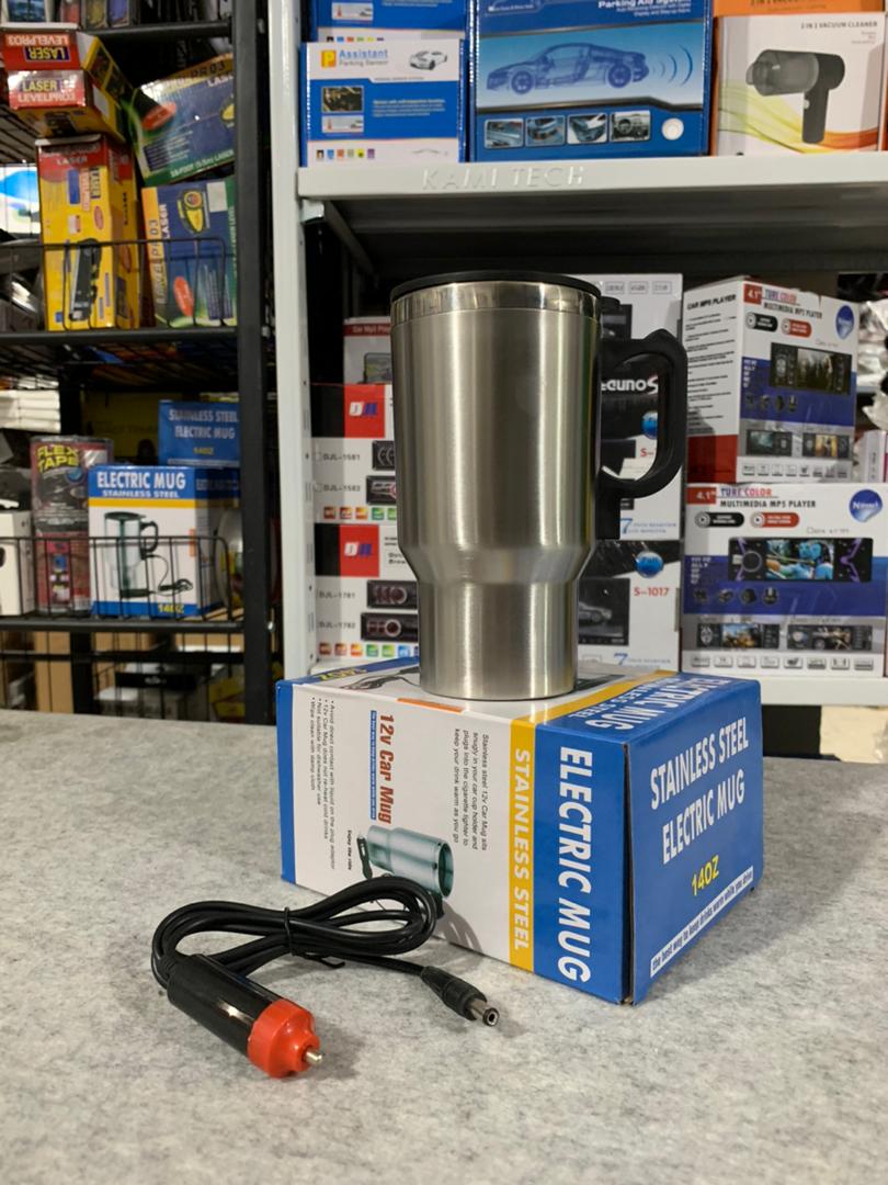 Thermos electrique chauffant pour voiture avec prise Allume Cigare Chauffe Eau,Thé,Café - الصورة 2