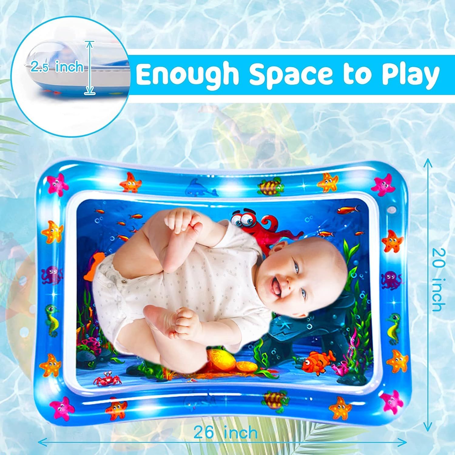 Tapis D'eau gonflable de jeu pour bèbè - الصورة 4