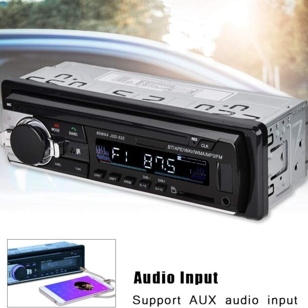 Poste Radio Bluetooth MultiMedia Avec Sortie USB/MicroSD/Aux Pour Voiture
