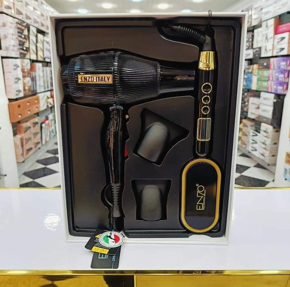 ENZO PROFESSIONAL PACK 2 pieces ( sechoir / brosse lissante) EN- 6304 - الصورة 4