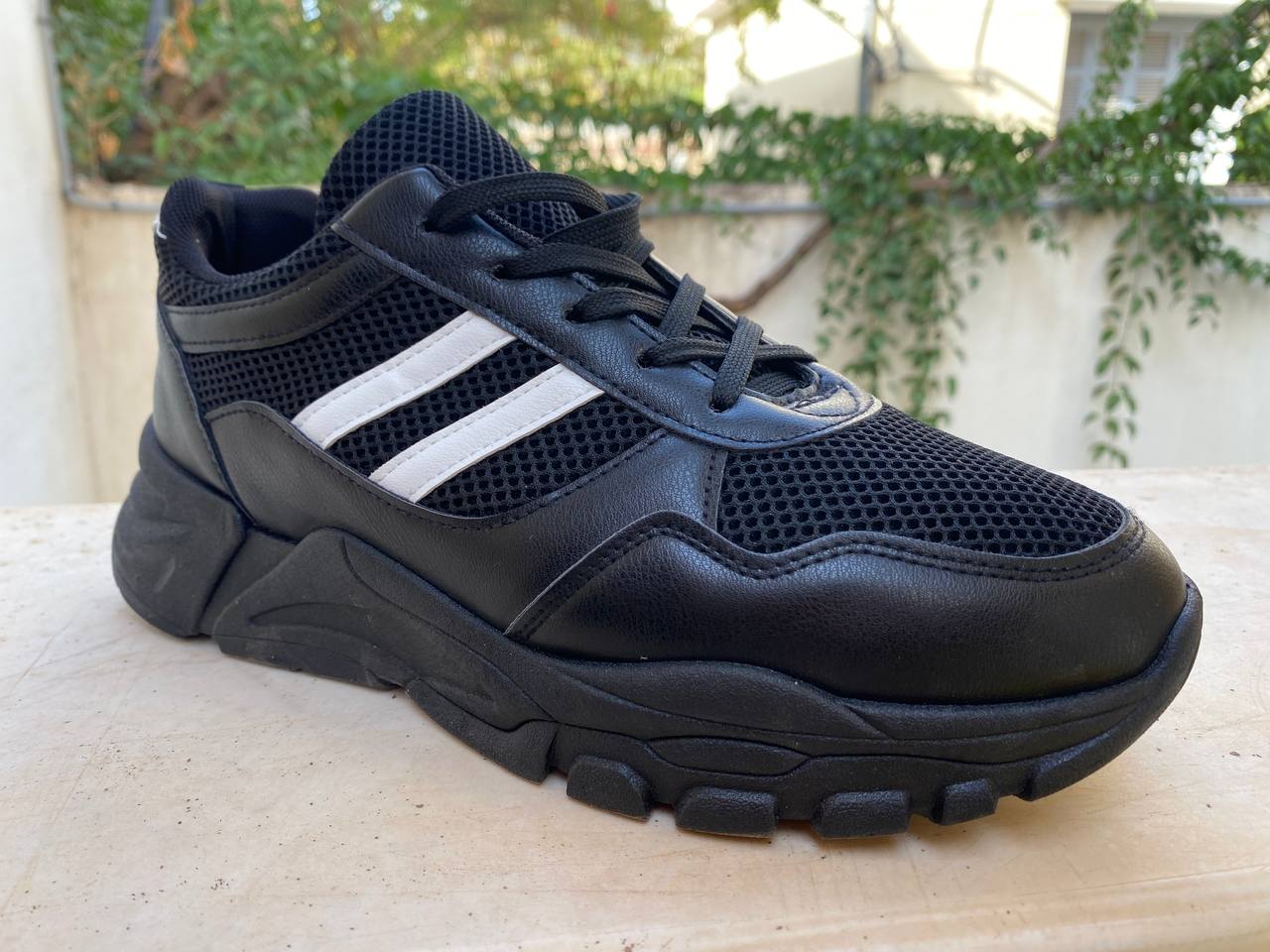 Chaussure streetwear casual confortable semelle absorbante au chocs - Noir - الصورة 2