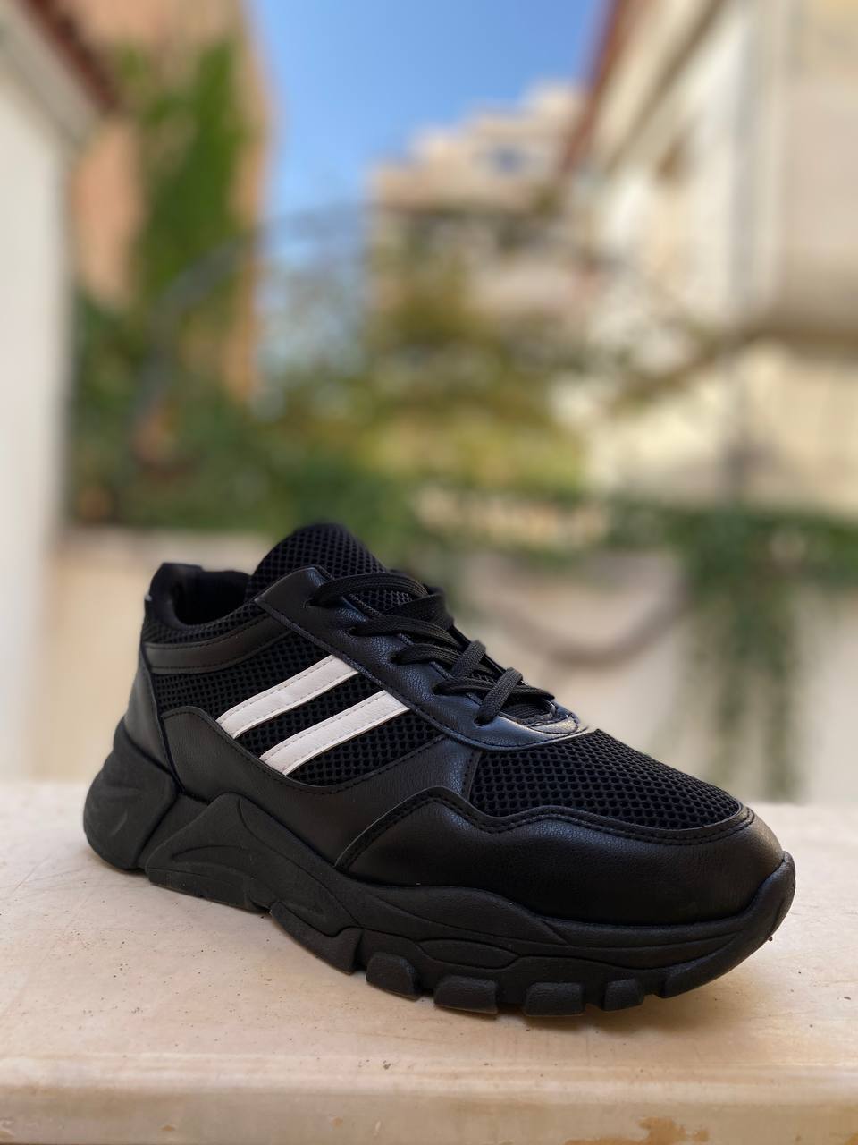 Chaussure streetwear casual confortable semelle absorbante au chocs - Noir - الصورة 3