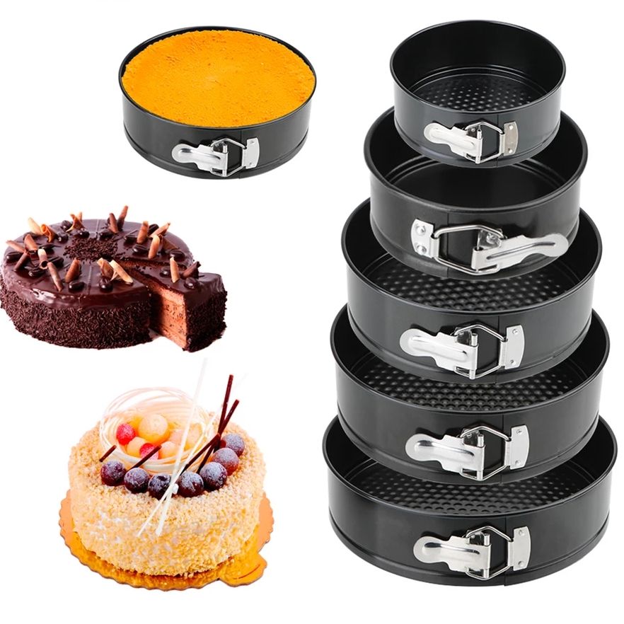 kit de 5 pcs Moules à gâteaux Round antiadhésifs - الصورة 2