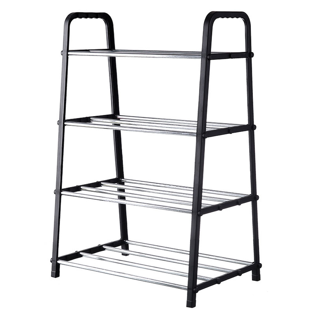 Étagère à chaussures 4 niveaux 8 paires pour chambre, entrée, couloir et placard - الصورة 2