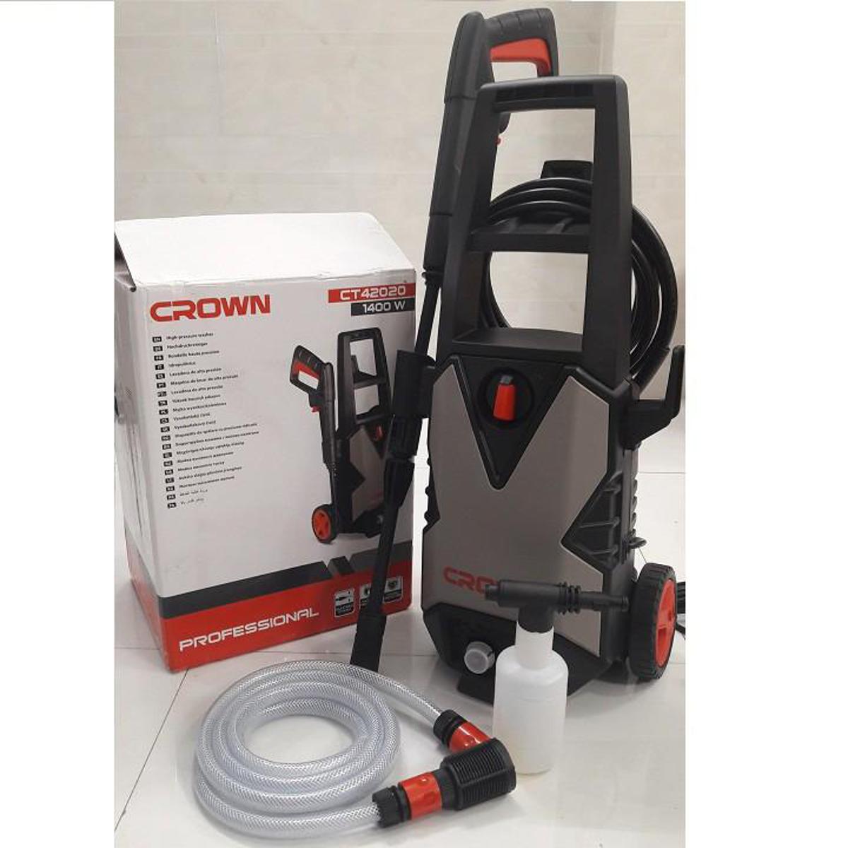 منظف عالي الضغط 1400 وات 100 بار Nettoyeur Haute Pression 1400W 100Bar CROWN CT42020 - الصورة 2