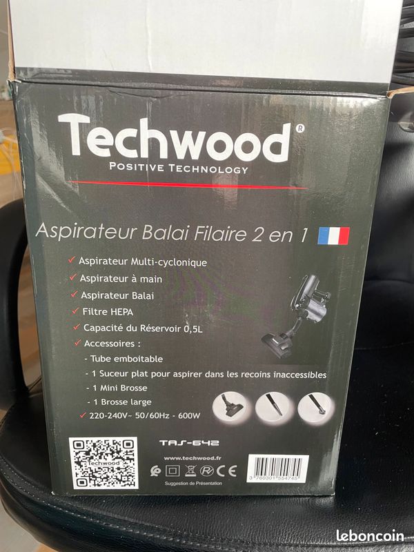 Techwood aspiarteur balai 2en1 600w Tas-642 - الصورة 4