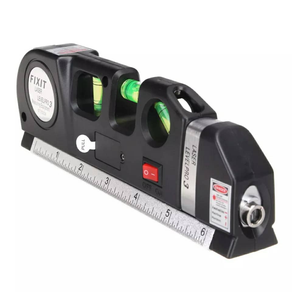Niveau Laser 4en1 Fixit Level pro 3 Outil de musure Polyvalent Ruban De 8 Pieds - الصورة 4