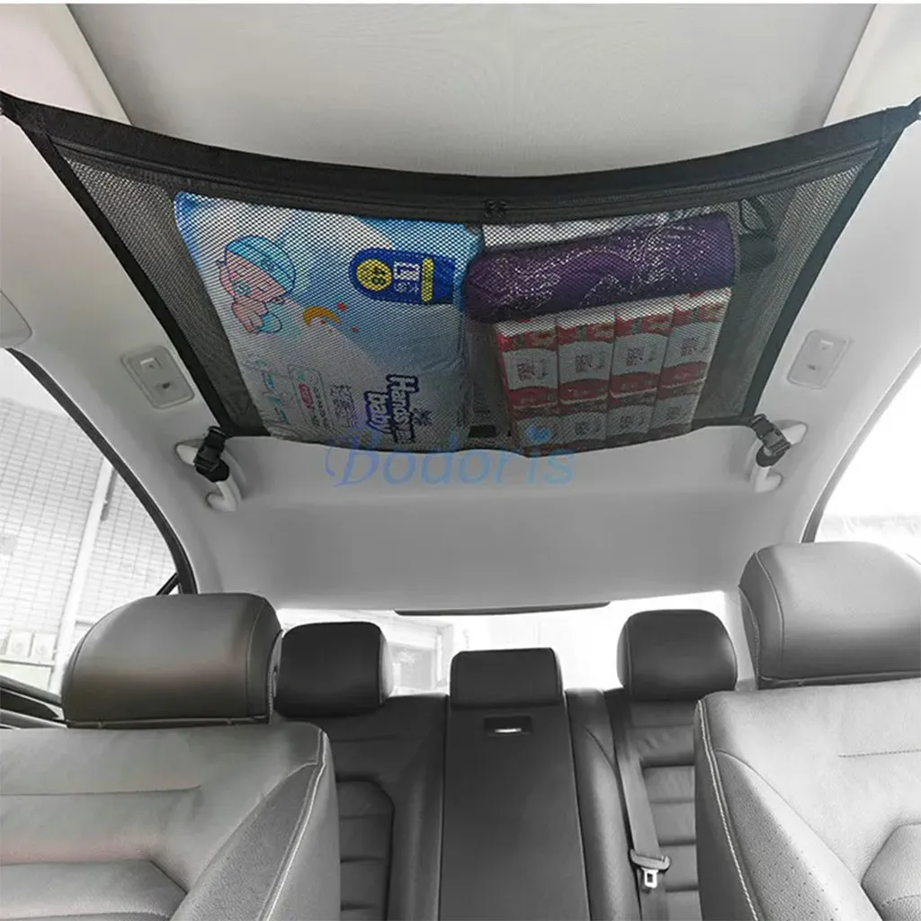 Filets de Rangement au Plafond de Voiture – منظم أغراض في سقف السيارة - الصورة 3