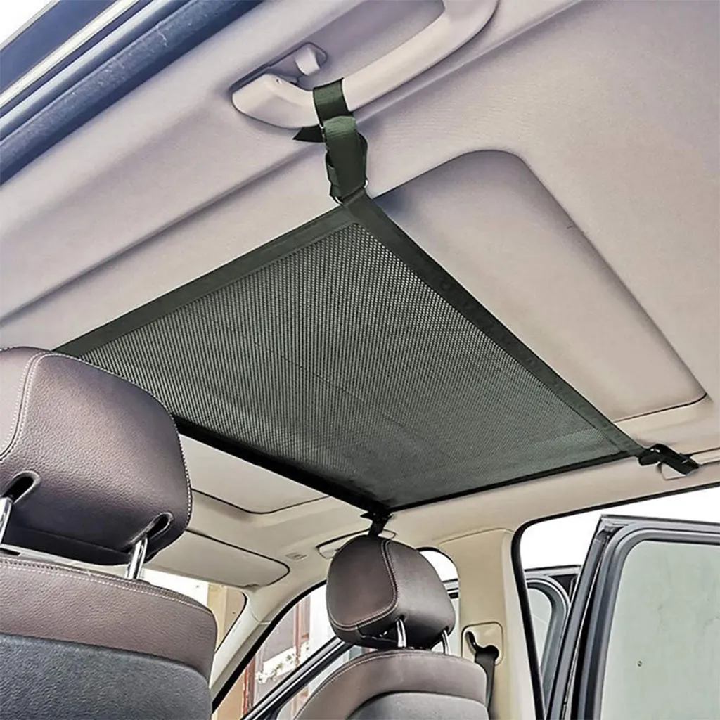 Filets de Rangement au Plafond de Voiture – منظم أغراض في سقف السيارة - الصورة 2