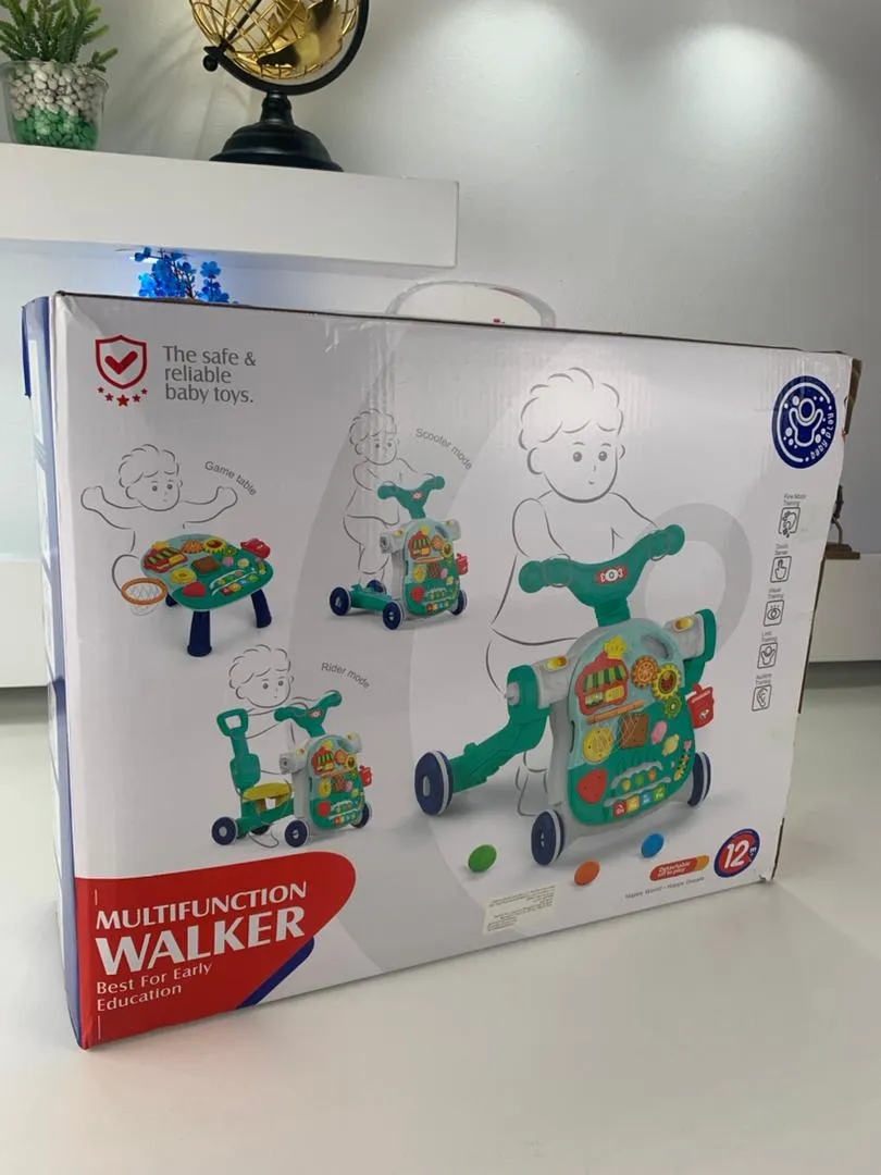 Trotteur Bébé Multifonction 4 en 1 avec Panneau de Jeu – مشاية أطفال متعددة الوظائف - الصورة 2