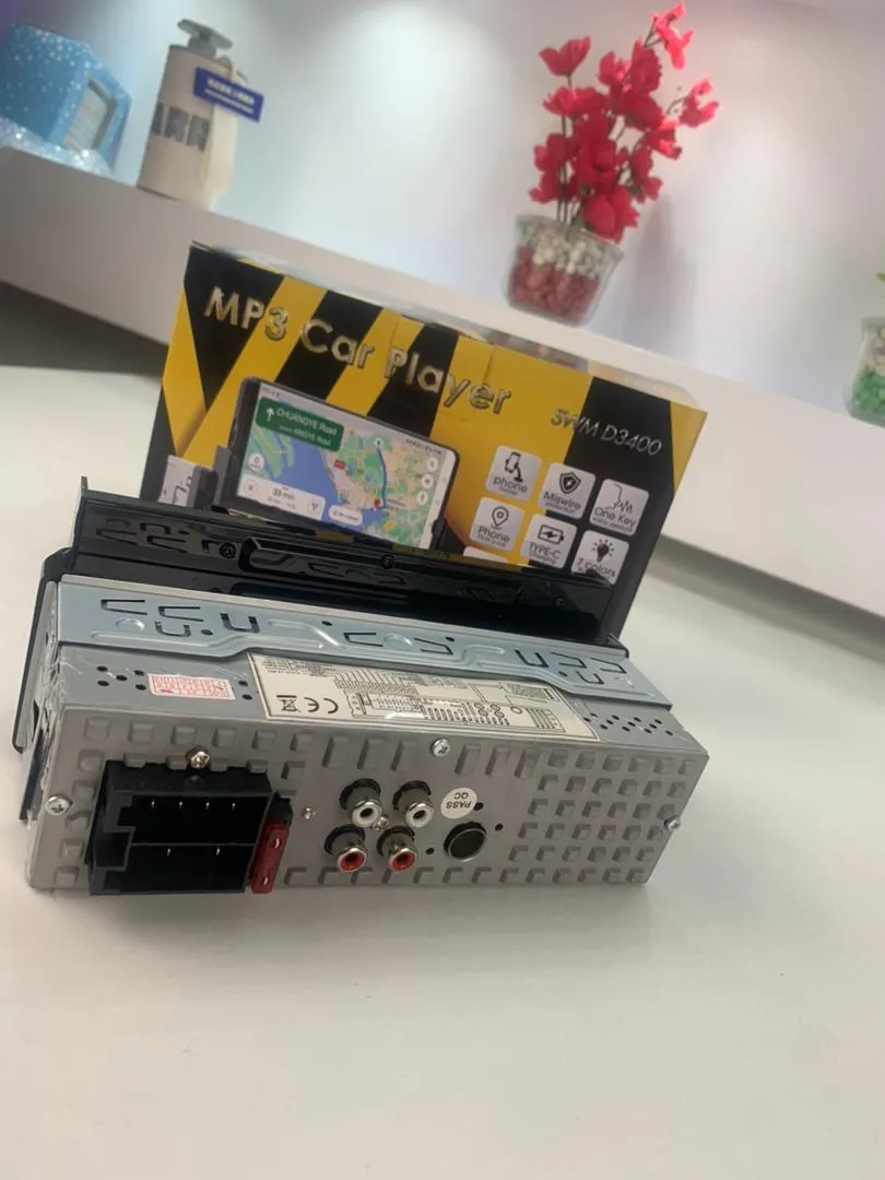 Autoradio Bluetooth Simple DIN avec Support Téléphone – راديو سيارة بلوتوث بسيط مع حامل هاتف - الصورة 2