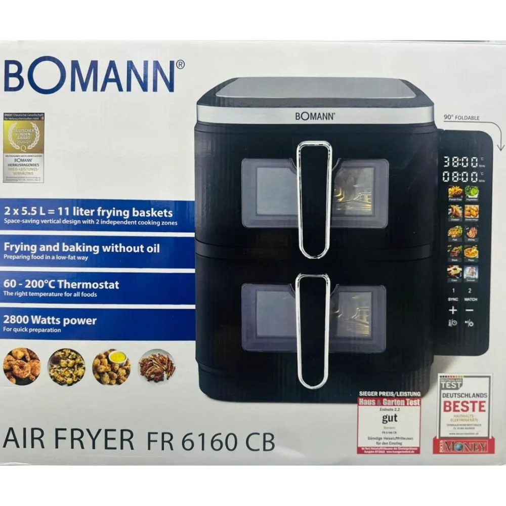 Fruites Bomann double Bag 11L 2800W écran Digital - الصورة 2