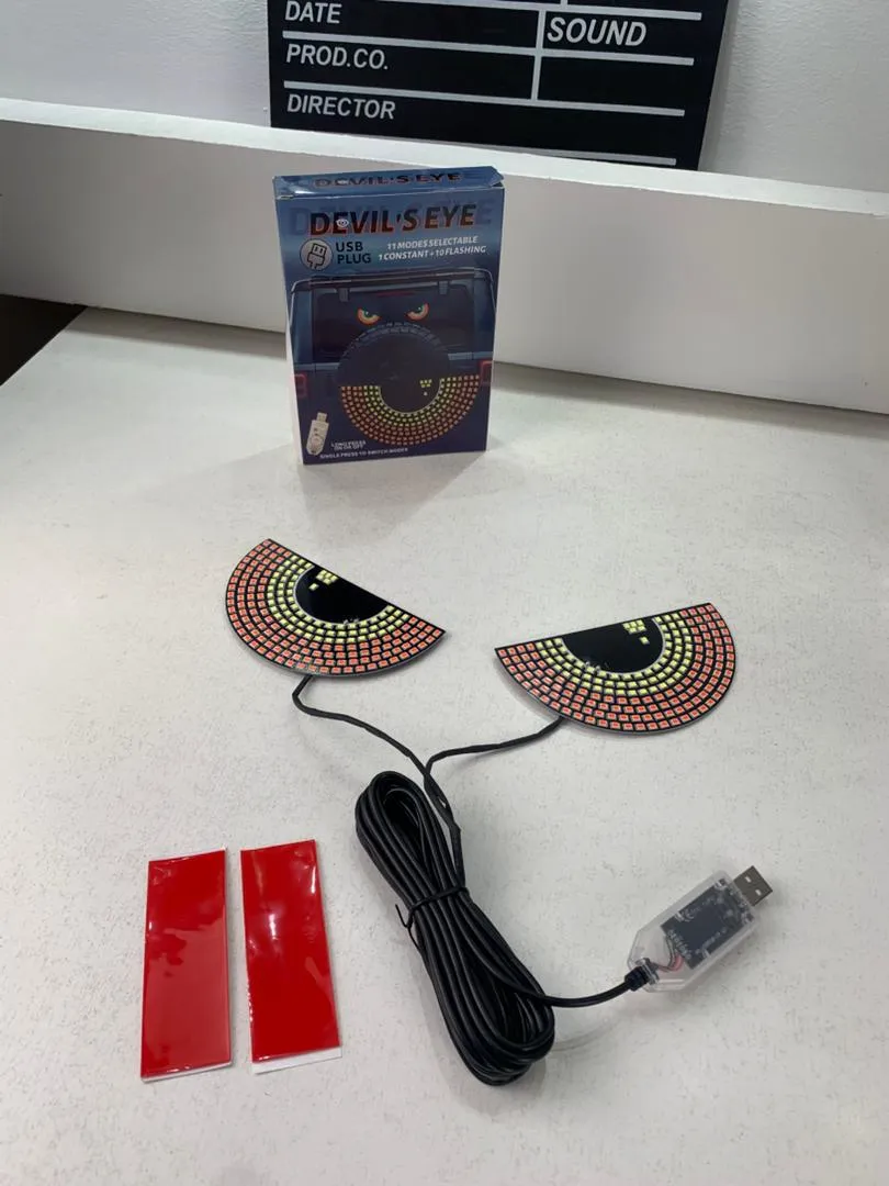 Feux de Voiture à LED Dynamiques Devil Eyes pour Pare-brise Arrière - الصورة 4