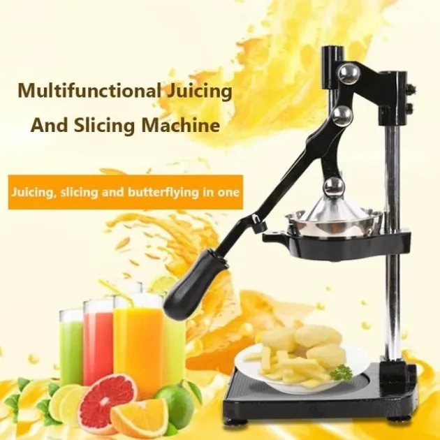 3en1 coup frite et pommes et presse agrumes عصارة و تقطيع البطاطة والتفاح والخضروات