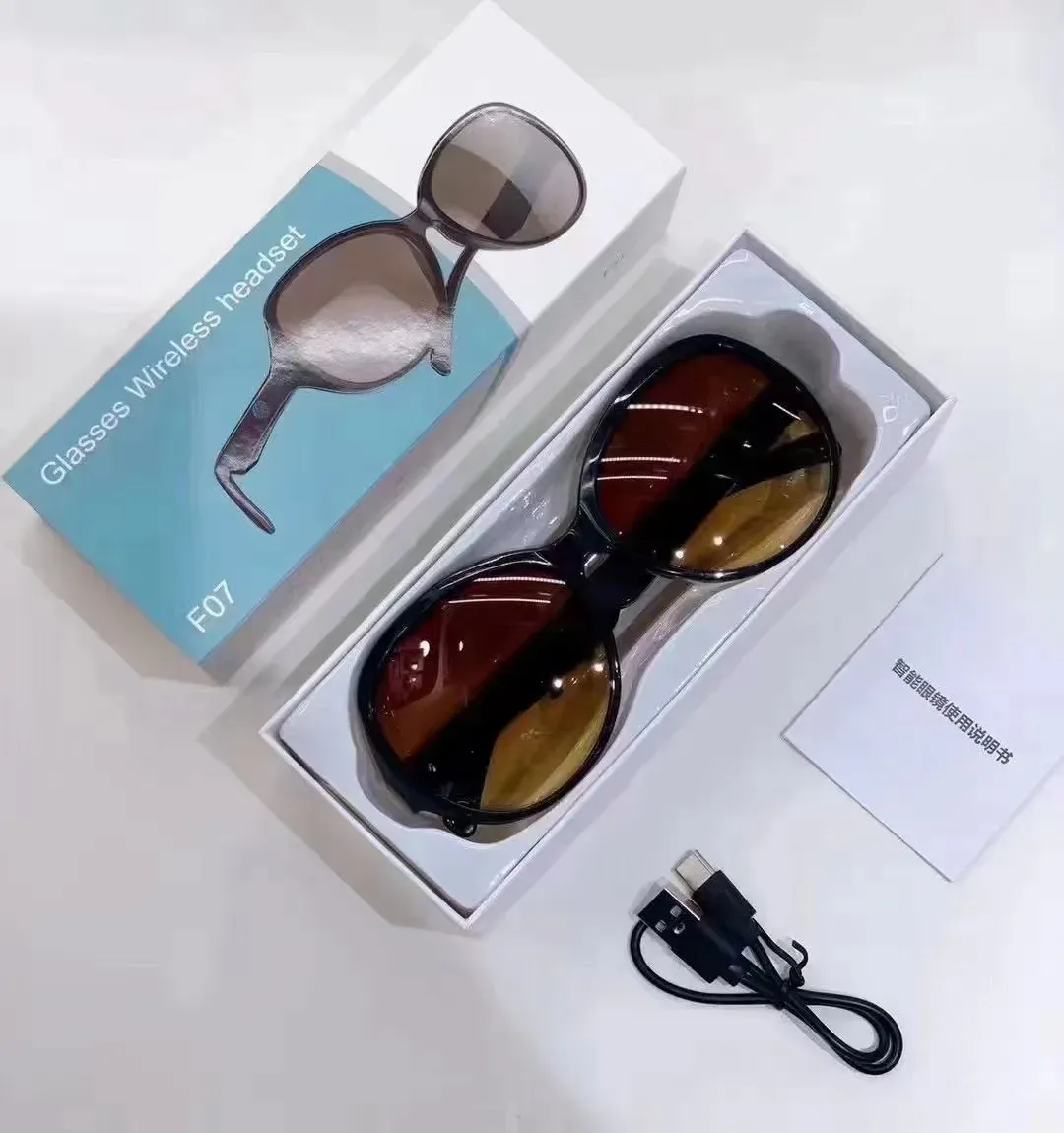 Lunettes de soleil intelligentes ecouteurs sans fil Bluetooth, appels mains libres - نظارات شمسية ذكيةو سماعات رأس لاسلكية بتقنية البلوتوث - الصورة 3