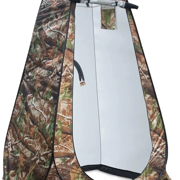 Tente de change pliable protection UPF 50+ et imperméable, 120 x 120 x 190 cm, camouflage - خيمة تغيير الملابس قابلة للطي