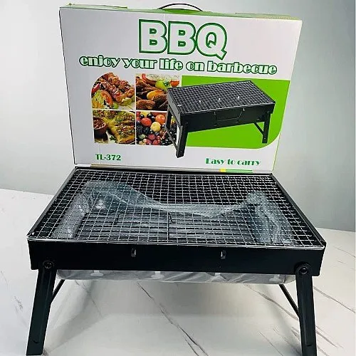 Barbecue en Acier Noir Portable BBQ