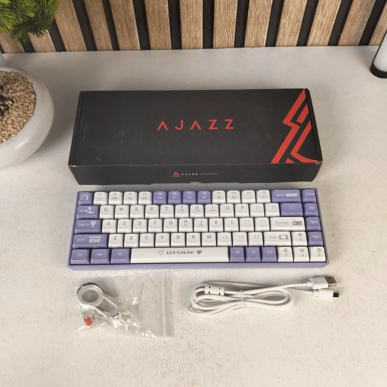 Clavier Mécanique Gaming 65% Compact Filaire avec Hotswap et Rétroéclairage Rainbow - لوحة مفاتيح ميكانيكية - الصورة 3