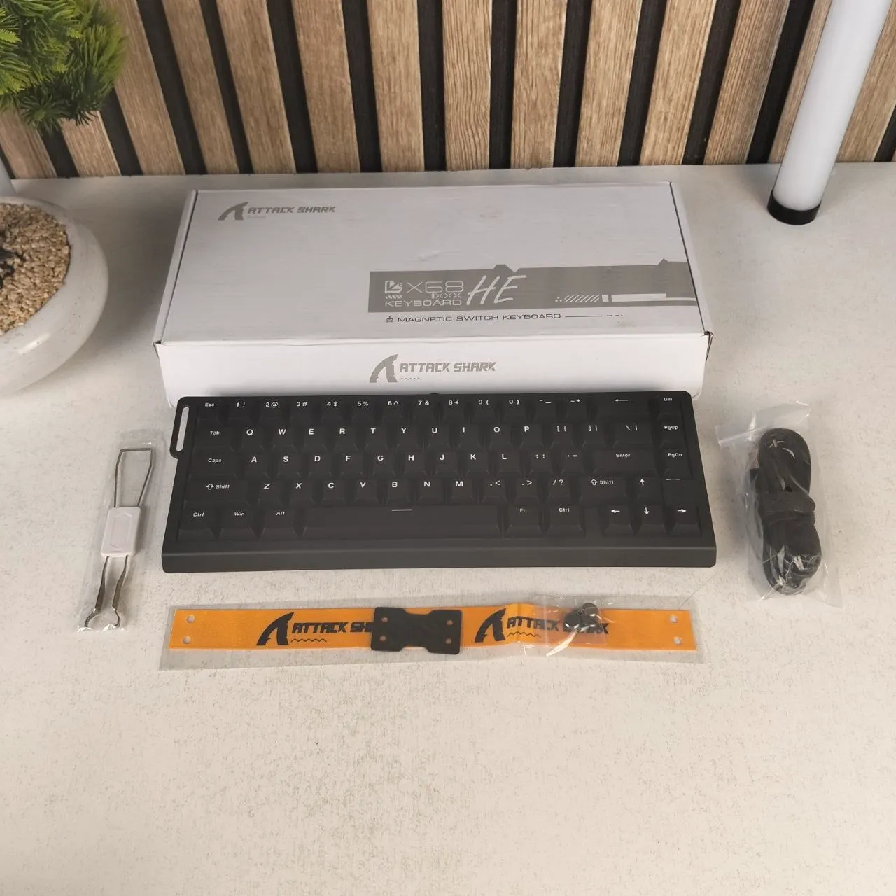 Clavier Gaming Magnétique ATTACK SHARK X68HE 60% avec Rapid Trigger et 8000Hz - لوحة مفاتيح المغناطيسية - الصورة 2