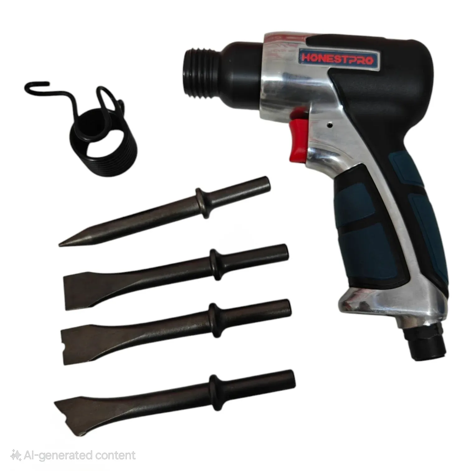 yae1062 Marteau burineur pneumatique avec 4 burin 1/4" HONESTPRO - الصورة 3