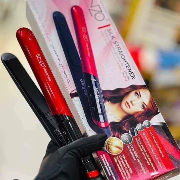 Lisseur avec affichage led SILK STRAIGHTENER ENZO EN-3119 rouge