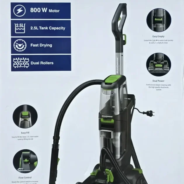 Aspirateur Lave Tapis et détacheur Multifonction 2.5 L 800 W Brandmann BR-HV004