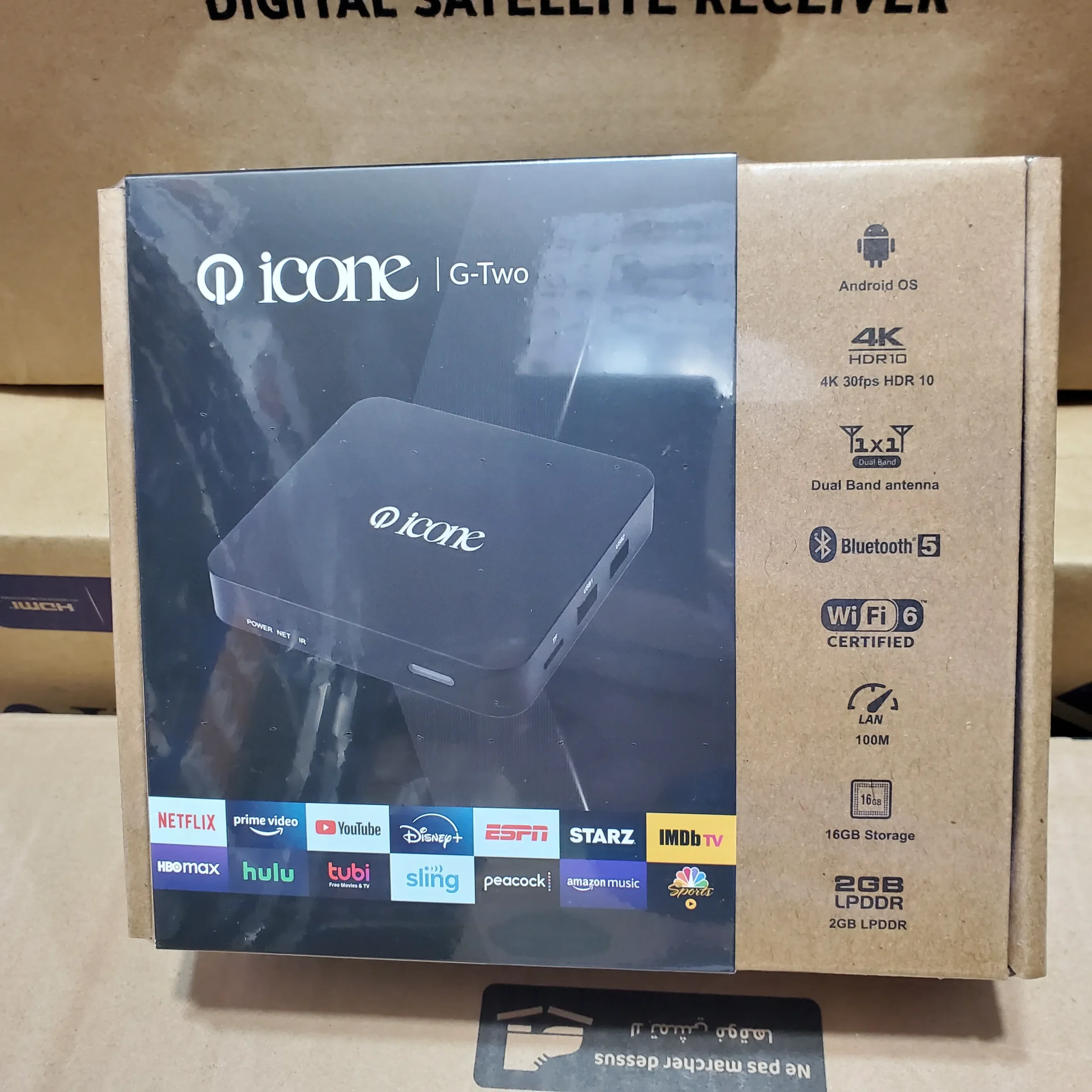 Tv Box ICON G TWO 2g 16g + 4 abonnement iptv gratuite - الصورة 5