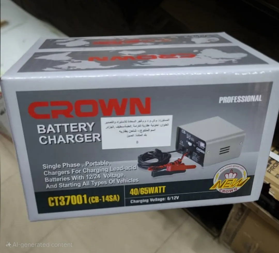 شارجور بطارية كراون (Crown Battery Charger) Ct37001 (Cb-14sa). - الصورة 2