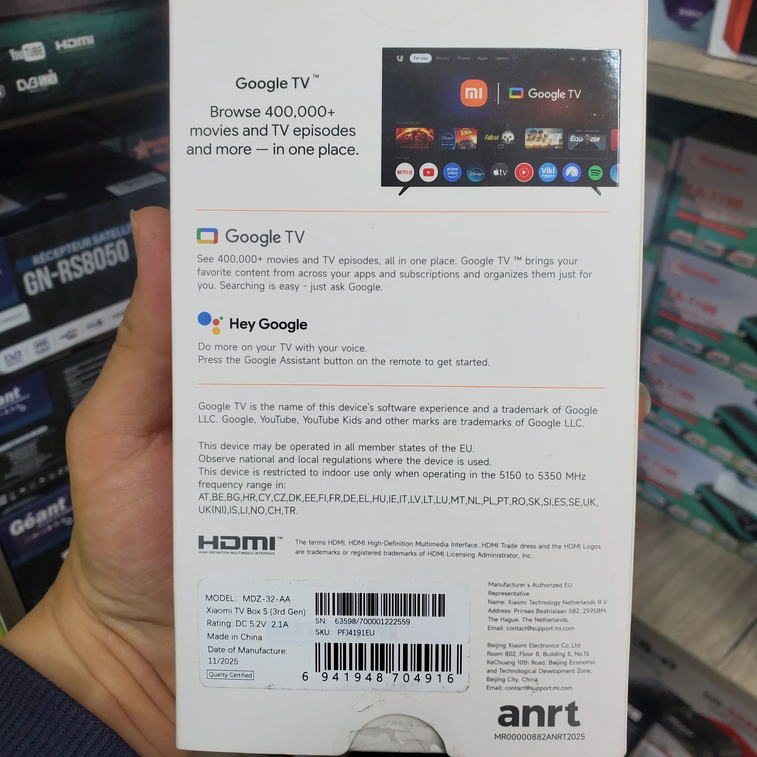 Xiaomi Original TV Box S 3ᵉ Génération – 4K, Dolby Vision & Google TV - الصورة 5