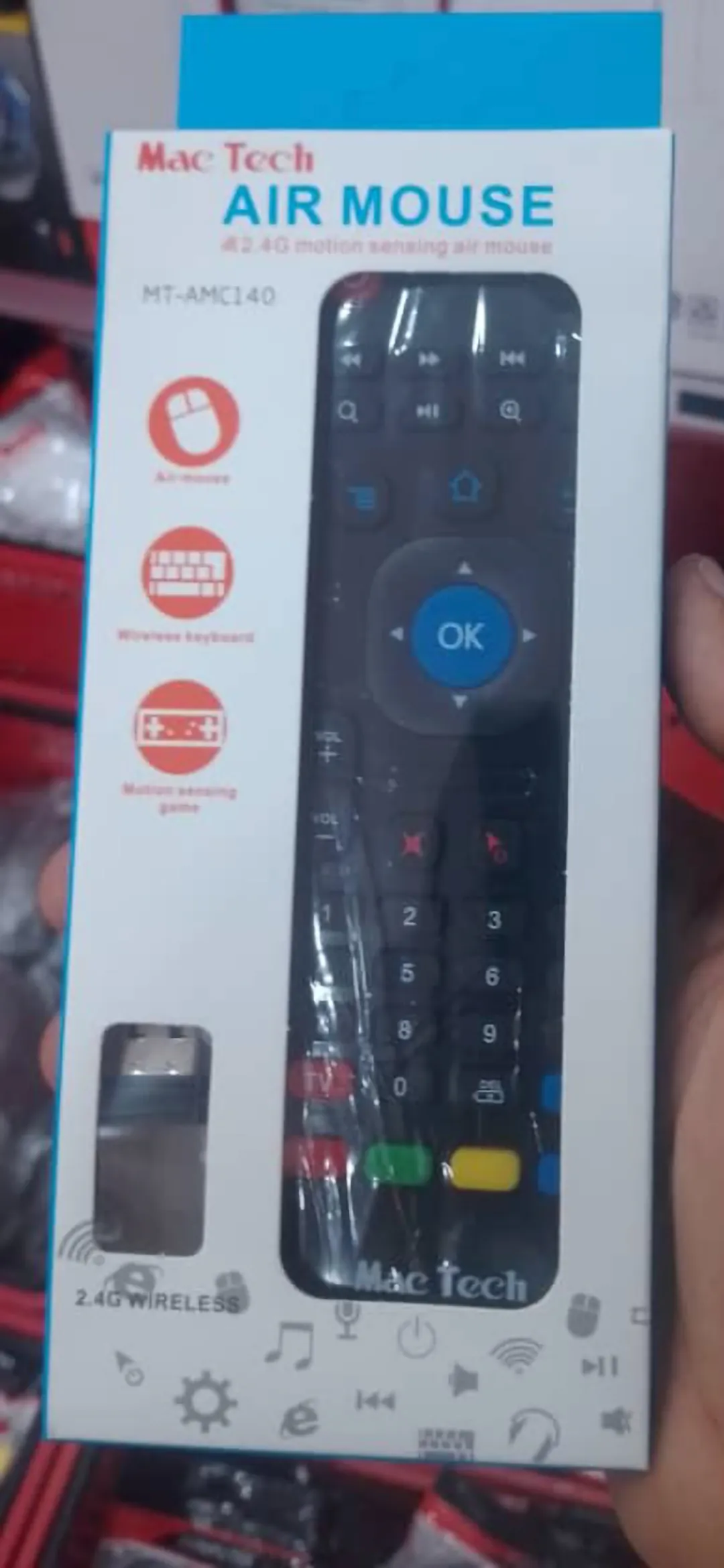 Air Mouse Remote with Mini Wireless Keyboard mac tech - الصورة 3
