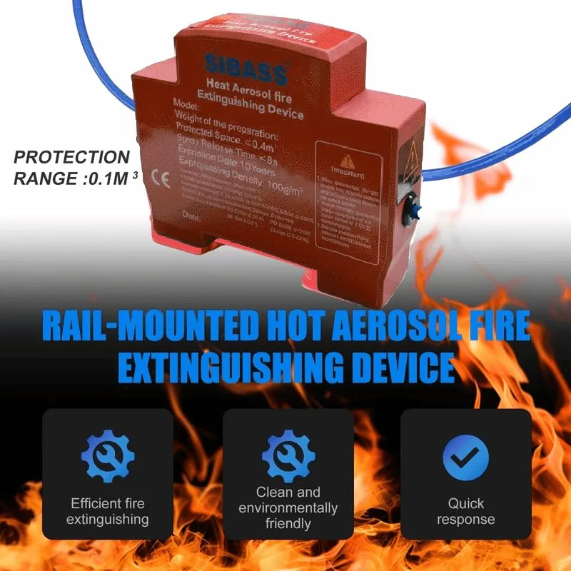 Extincteur Aérosol Automatique pour Armoires Électriques Activation Thermique 10G - جهاز إطفاء الحريق الهوائي الأوتوماتيكي للخزانات الكهربائية - الصورة 2