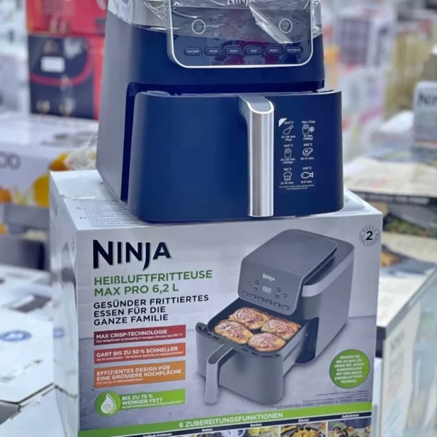 Ninja Friteuse A air sans huile airfryer AF180EU - 2000w - 6.2L - 6 PROGRAMMES