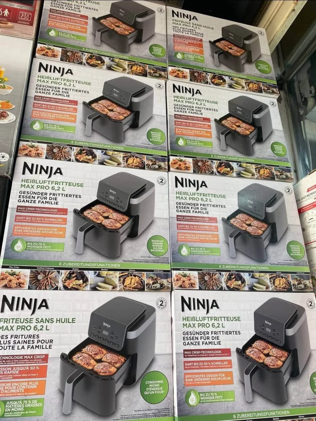 Ninja Friteuse A air sans huile airfryer AF180EU - 2000w - 6.2L - 6 PROGRAMMES - الصورة 5